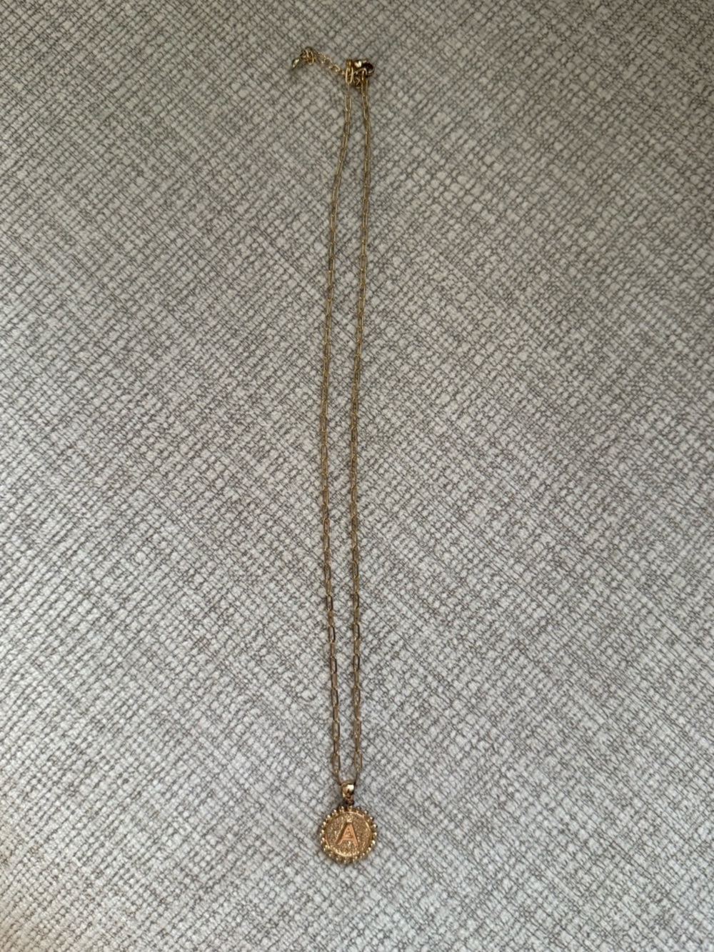 Gold Initial 'A' Pendant Necklace - Women Jewelry